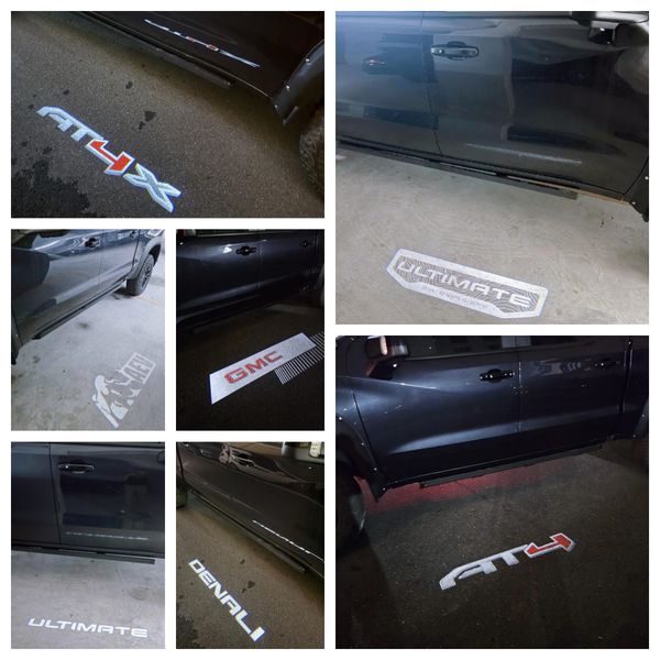 GMC Sierra LED Puddle Lights – Emblem Design