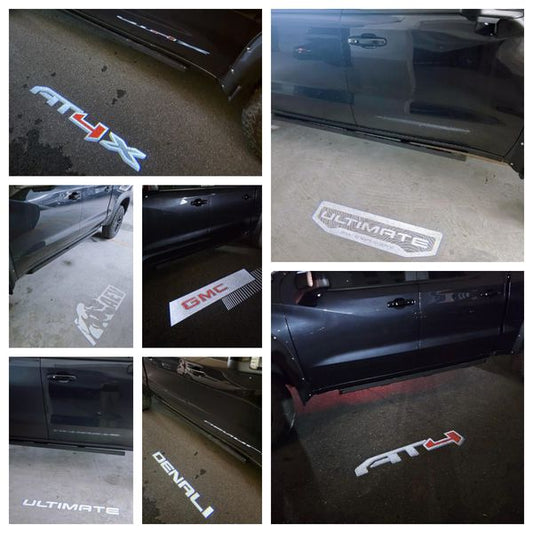 GMC Sierra LED Puddle Lights – Emblem Design